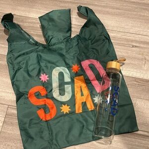 SCAD Savannah College of Art and Design Tote Bag and Glass Water Bottle